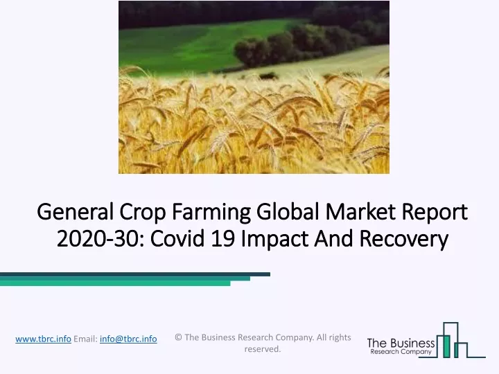 general crop farming global market report general