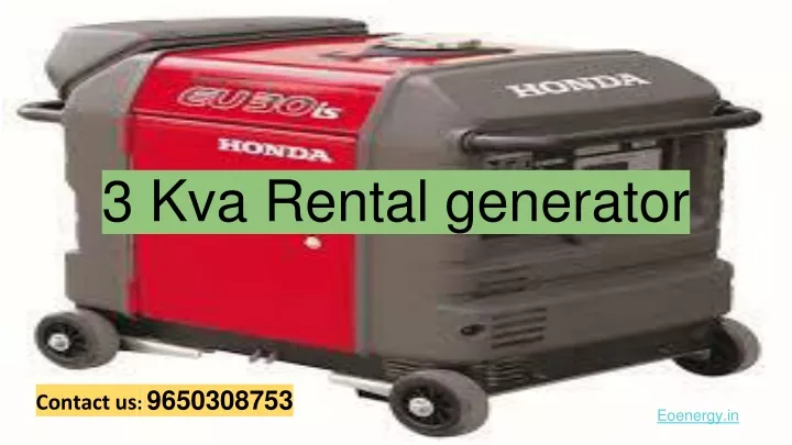 3 kva rental generator