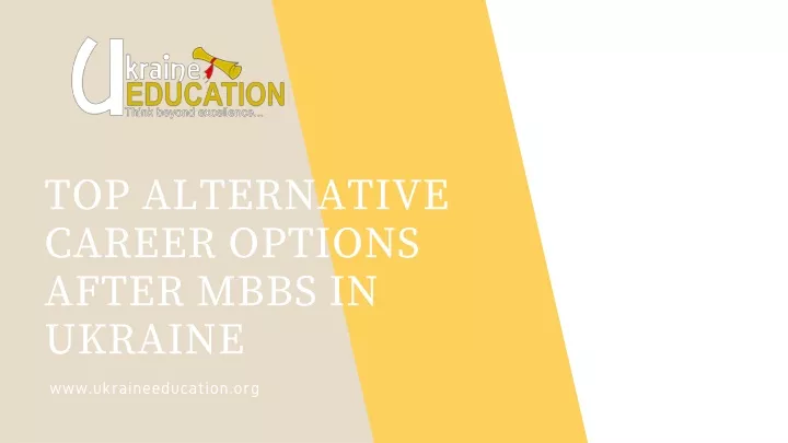 top alternative career options after mbbs