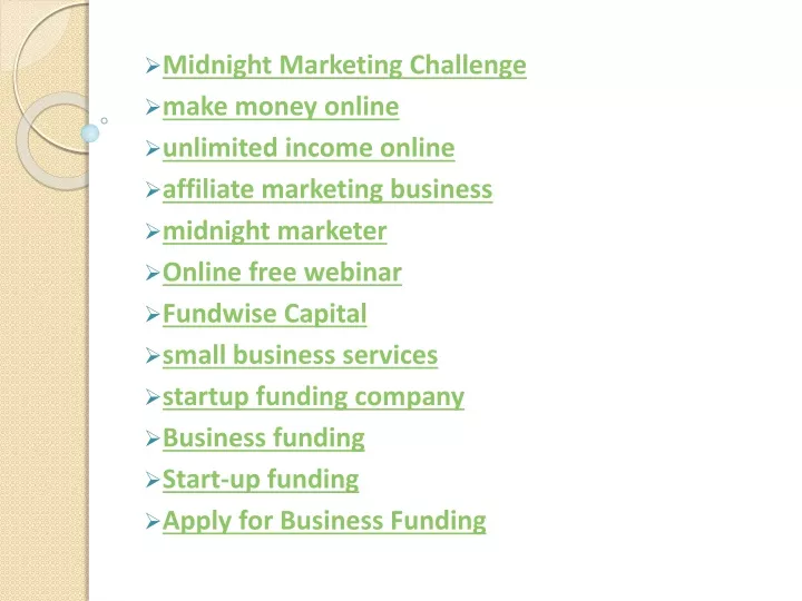 midnight marketing challenge make money online