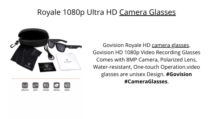 royale 1080p ultra hd camera glasses