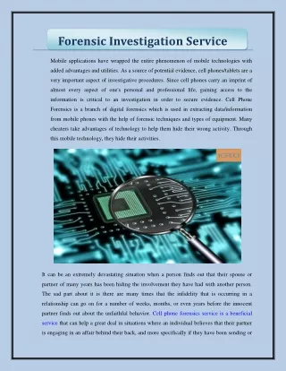 forensic investigation service