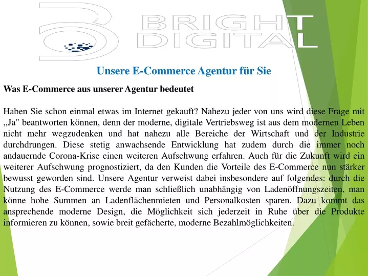 unsere e commerce agentur f r sie