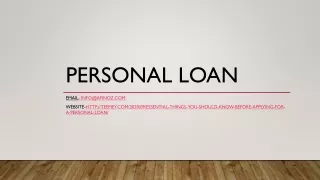 personal loan