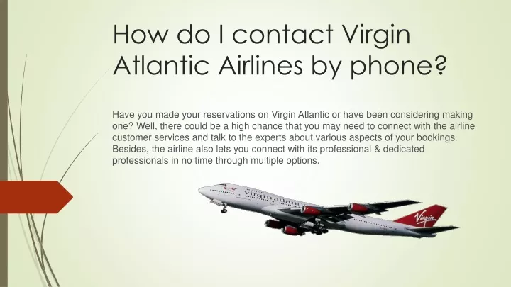 how do i contact virgin atlantic airlines by phone
