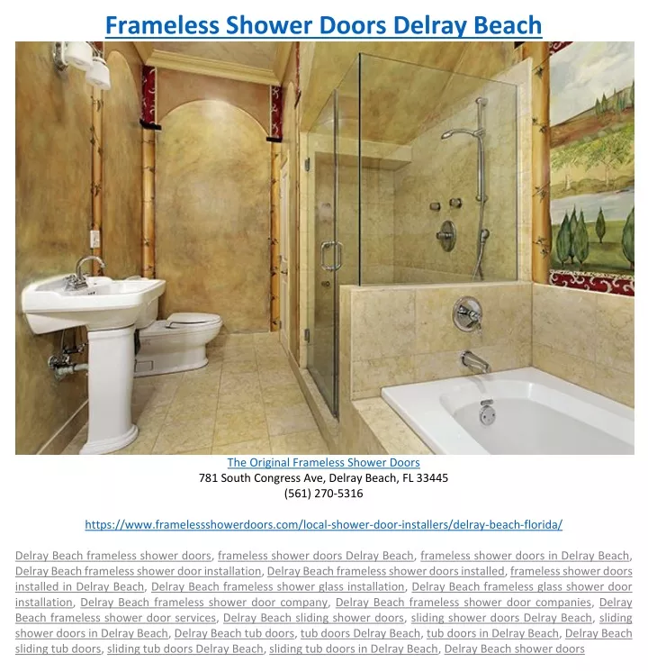 frameless shower doors delray beach