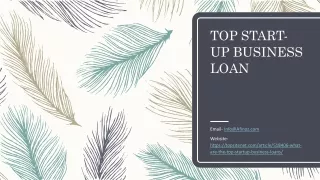 top start up business loan