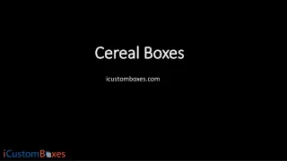 cereal boxes