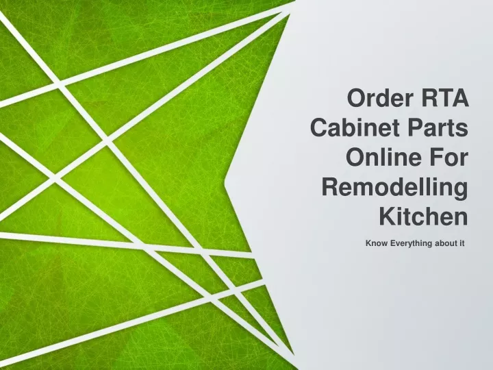 order rta cabinet parts online for remodelling