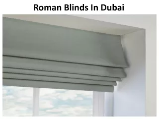 roman blinds in dubai