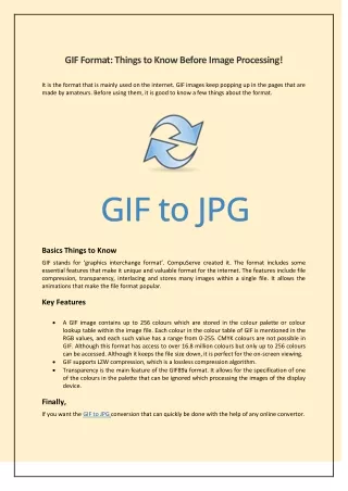 gif format things to know before image processing