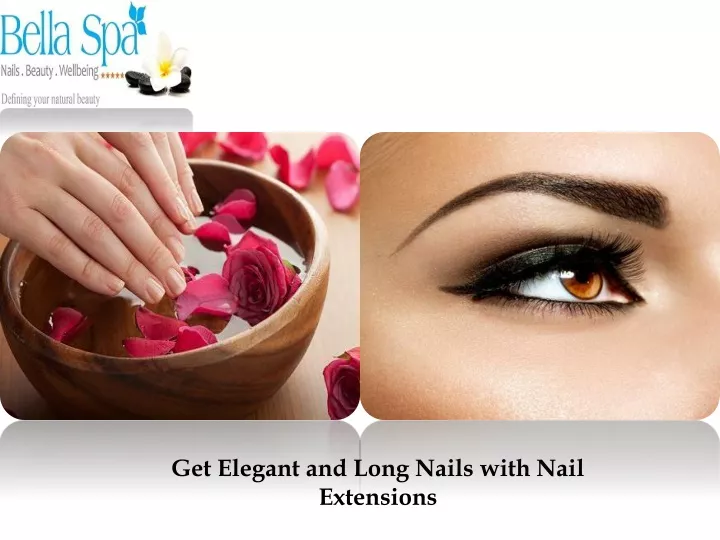 get elegant and long nails with nail extensions
