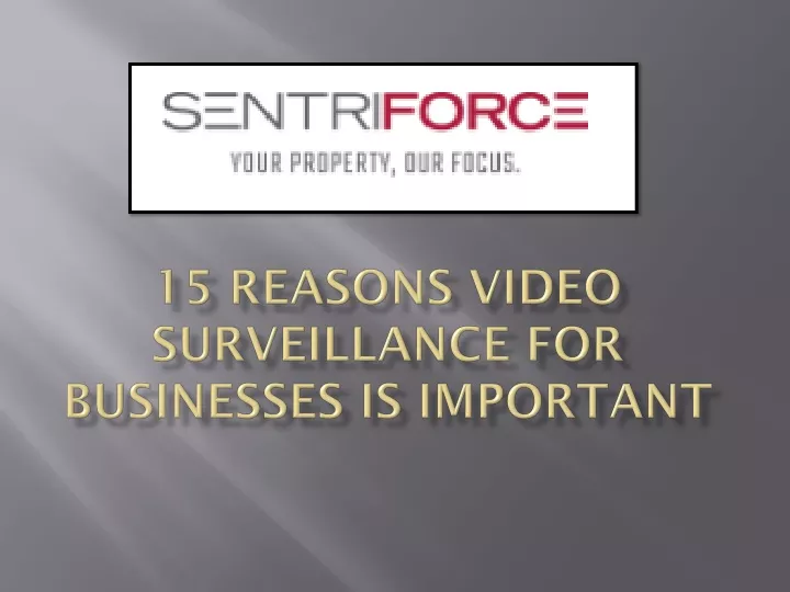 15 reasons video surveillance for businesses is important