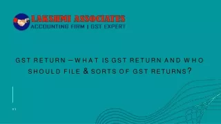 gst return what is gst return and who should file sorts of gst returns