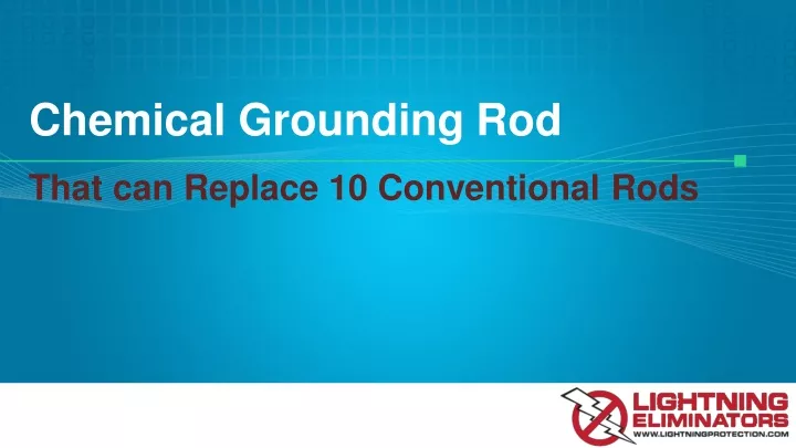 chemical grounding rod