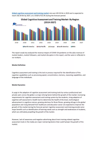 global cognitive assessment and training market