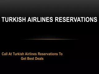 turkish airlines reservations