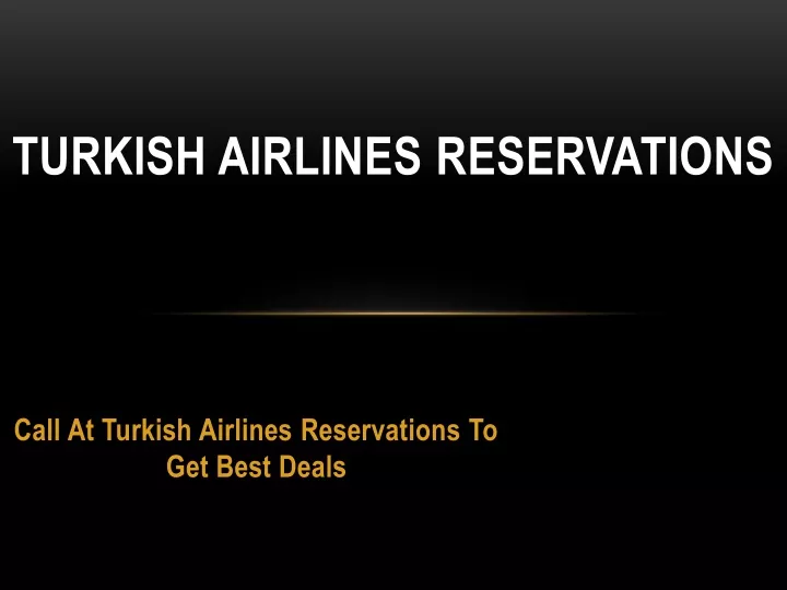 turkish airlines reservations