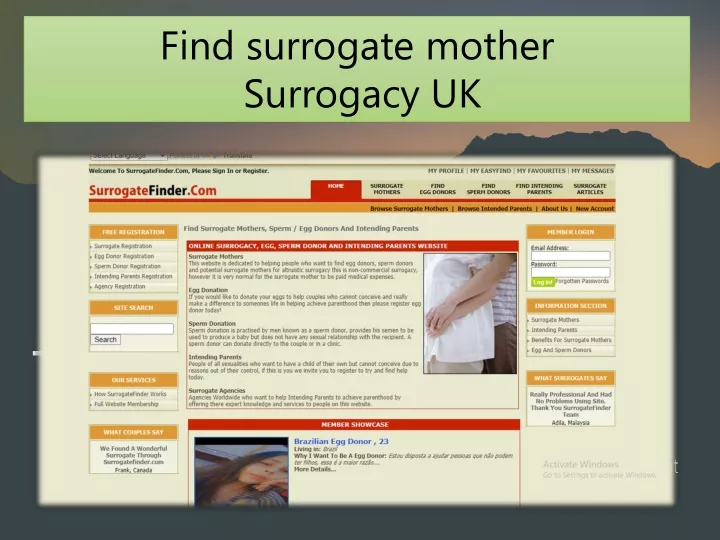 find surrogate mother surrogacy uk