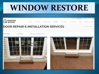 Home window repair