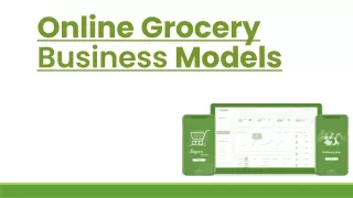 Online grocery business models