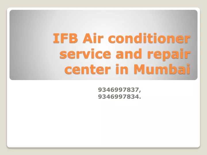 ifb air conditioner service and repair center in mumbai