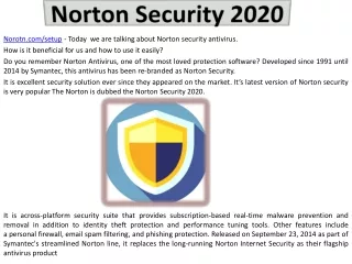 Norton Setup - ENTER PRODUCT KEY - WWW.NORTON.COM/SETUP