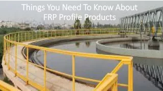 things you need to know about frp profile products