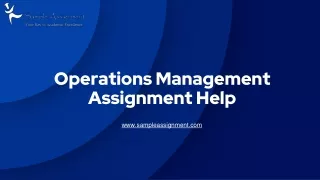 operations management assignment help