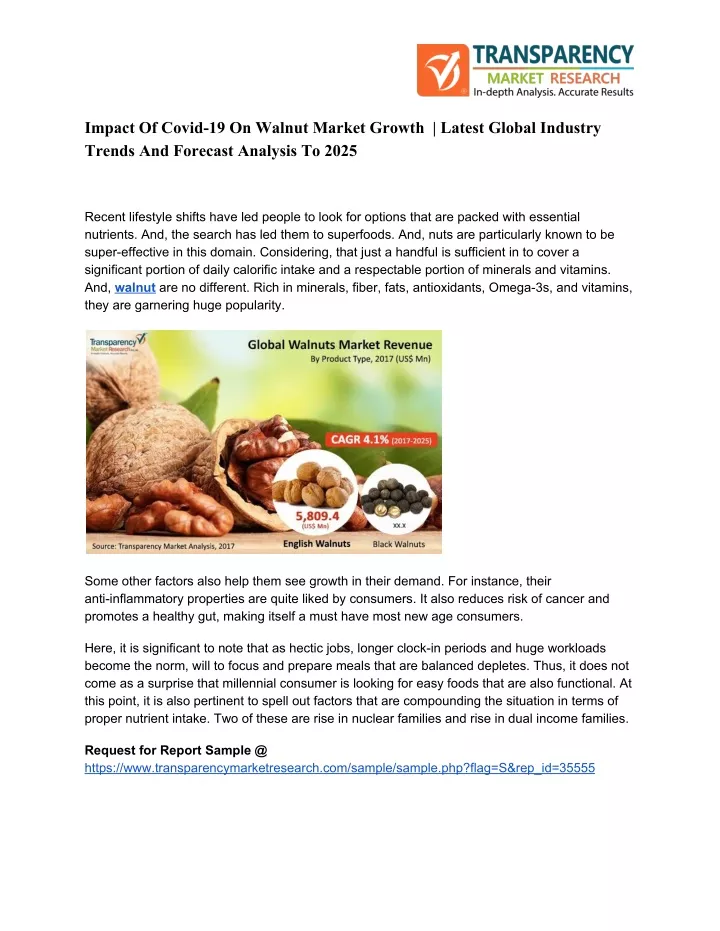 impact of covid 19 on walnut market growth latest