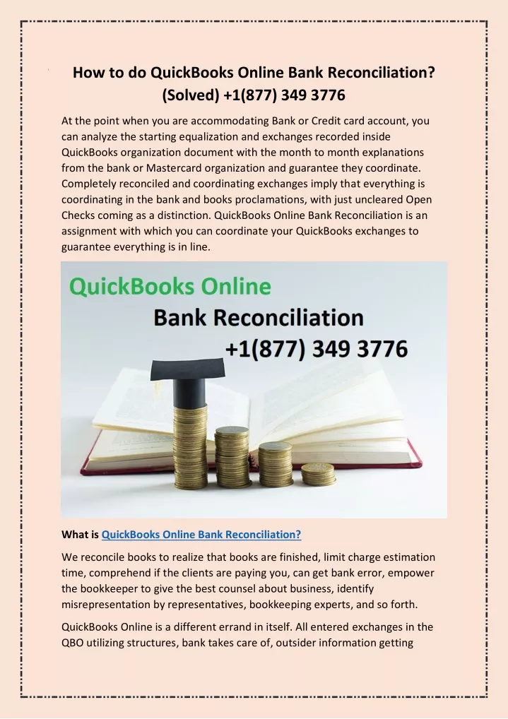 how to do quickbooks online bank reconciliation