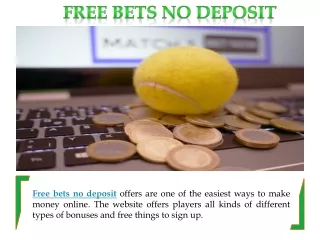 Free Bets No Deposit