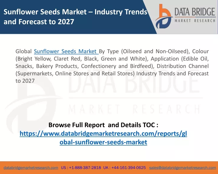 sunflower seeds market industry trends