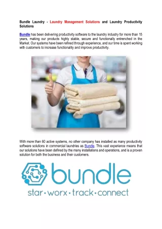 bundle laundry laundry management solutions