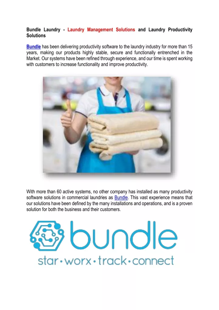 bundle laundry laundry management solutions