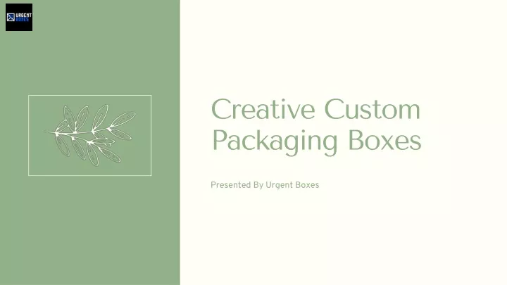 creative custom packaging boxes