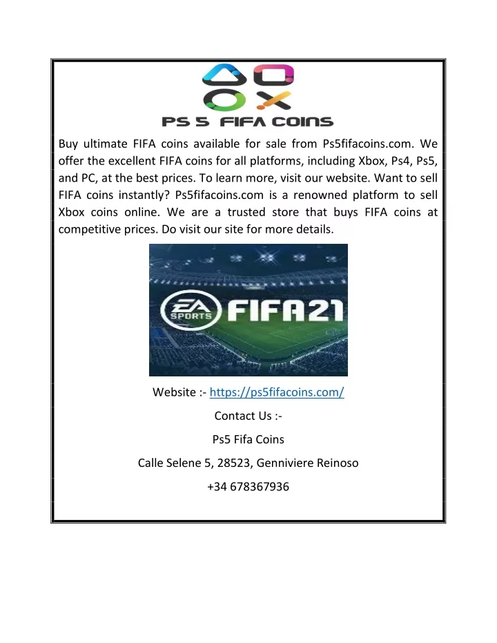 buy ultimate fifa coins available for sale from