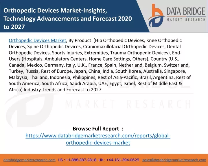 orthopedic devices market insights technology