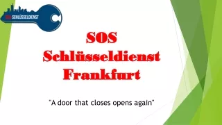 SOS Schlüsseldienst Frankfurt