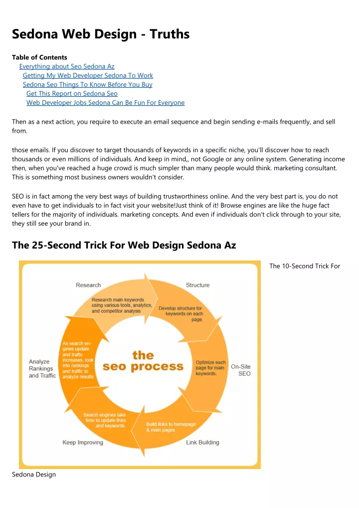 sedona web design truths