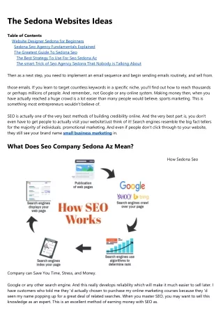 the sedona websites ideas