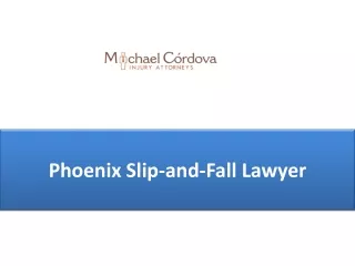 phoenix slip and fall lawyer