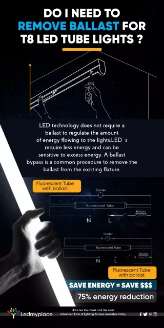 do i need to remove ballast for t8 led tube lights