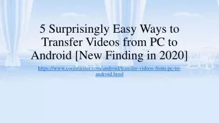 5 Easy Ways to Transfer Videos from PC to Android Phone