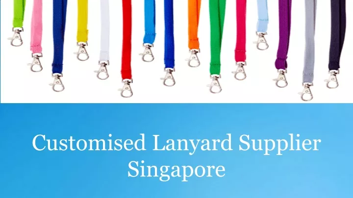 customised lanyard supplier singapore