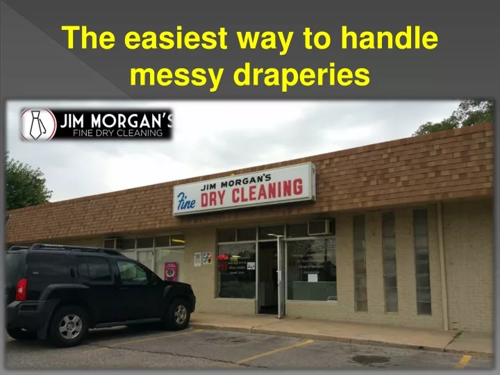 the easiest way to handle messy draperies