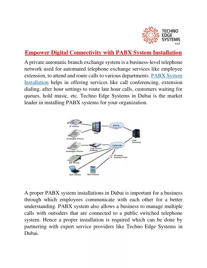 empower digital connectivity with pabx system