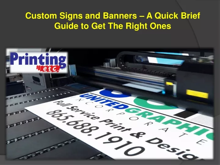 custom signs and banners a quick brief guide