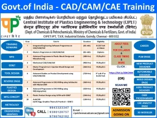 BEST CAD CAM TRAINING CENTRE IN CHENNAI