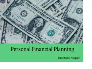 Basic of Financial Planning | Dave Gene Neugart